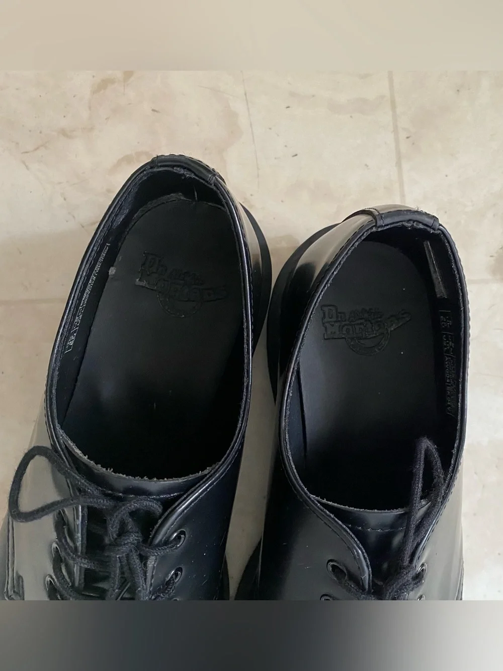 $160 Dr. Martens 1461 Mono Black Smooth Leather Lace-up Men's Oxford Derby Sz 9
